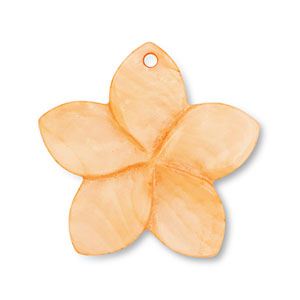 Anh&auml;nger Muschel Flower Orange