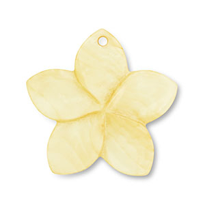 Anh&auml;nger Muschel Flower Yellow