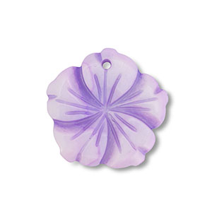 Anh&auml;nger Muschel Flower Purple