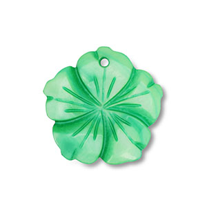 Anh&auml;nger Muschel Flower Green