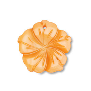 Anh&auml;nger Muschel Flower Orange