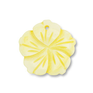 Anh&auml;nger Muschel Flower Yellow