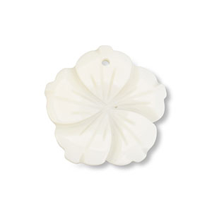 Anh&auml;nger Muschel Flower White