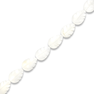 Perle Muschel Leaf Off white