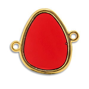 Anh&auml;nger Metall DQ Zwischenst&uuml;ck Red-Gold (Nickelfrei)