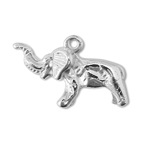 Anh&auml;nger Metall DQ Elephant Antik silber (Nickelfrei)