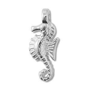 Anh&auml;nger Metall DQ Seahorse Antik silber (Nickelfrei)