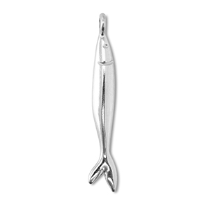 Anh&auml;nger Metall DQ Fish Antik silber (Nickelfrei)