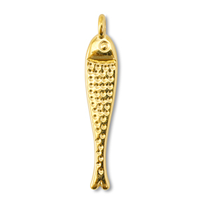 Anh&auml;nger Metall DQ Fish Gold (Nickelfrei)
