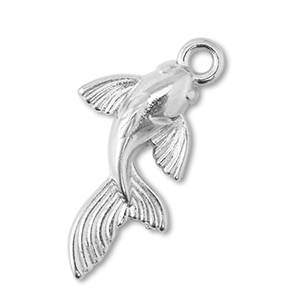 Anh&auml;nger Metall DQ Fish Antik silber (Nickelfrei)