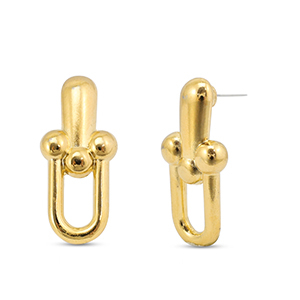 Zubeh&ouml;r Metall DQ Ohrringe Gold (Nickelfrei)