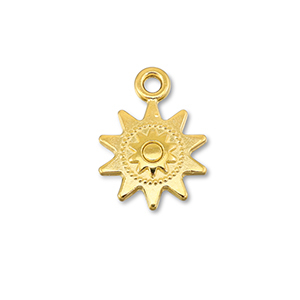 Anh&auml;nger Metall DQ Sun Gold (Nickelfrei)