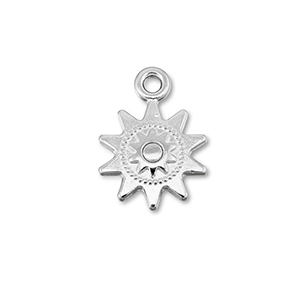 Anh&auml;nger Metall DQ Sun Antik silber (Nickelfrei)