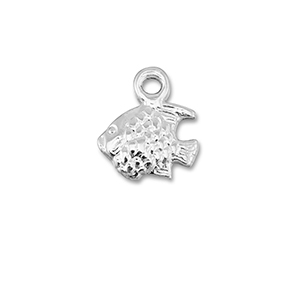 Anh&auml;nger Metall DQ Fish Antik silber (Nickelfrei)