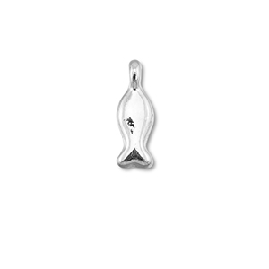 Anh&auml;nger Metall DQ Fish Antik silber (Nickelfrei)