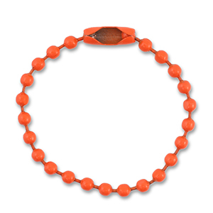 Farbiges Zubeh&ouml;r Ballchain with Clasp Dark orange
