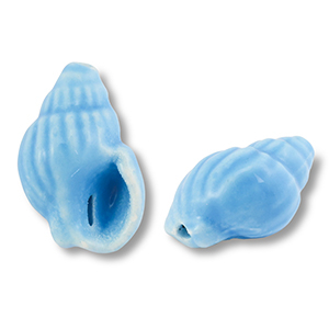 Keramik Perlen Whelk Blue