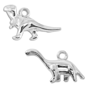 Anh&auml;nger Metall DQ Dinosaur Antik silber (Nickelfrei)