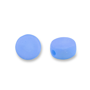 Perlen Acryl Disc Blue