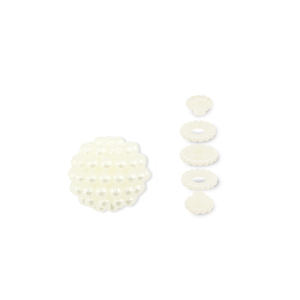 Perlen Acryl im Perlen-Look Off white