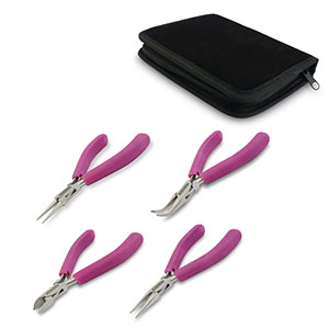 Beadalon 4-teiliges Werkzeugset Black/purple-silver