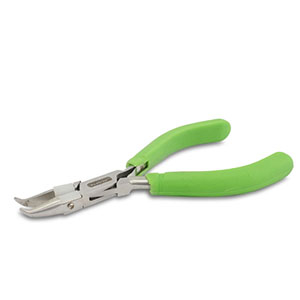 Beadalon Flachzange gebogen mit Feder Green-silver