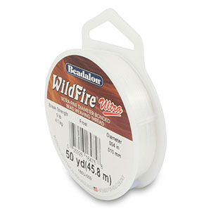 Schmuck Draht Beadalon Wildfire Ultra 0.10mm Frost white