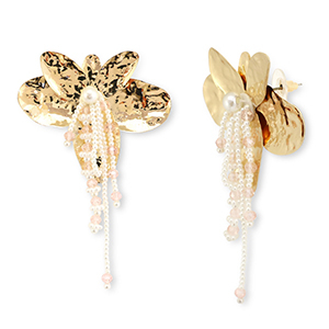 Musthave Ohrringe Flower Gold-white-light pink