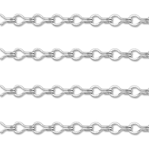 Zubeh&ouml;r aus Stainless Steel - Rostfreiem Stahl Gliederkette Link Drop Silver