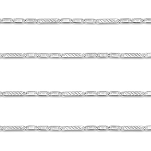 Zubeh&ouml;r aus Stainless Steel - Rostfreiem Stahl Gliederkette Flat Silver