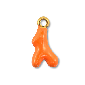 Anh&auml;nger aus Stainless Steel - Rostfreiem Stahl Coral Gold-orange