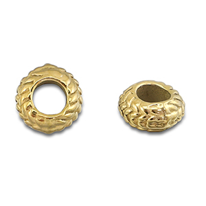 Perlen aus Stainless Steel - Rostfreiem Stahl Spacer 8mm Gold