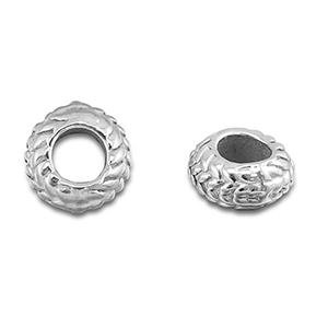 Perlen aus Stainless Steel - Rostfreiem Stahl Spacer 8mm Silver