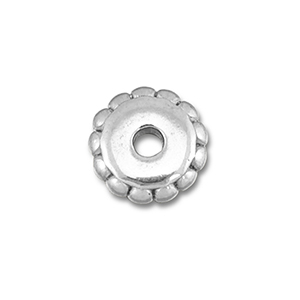 Perlen aus Stainless Steel - Rostfreiem Stahl Spacer 5mm Silver