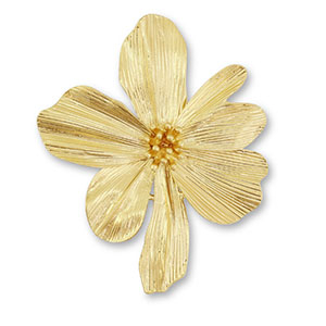 Statement-Anh&auml;nger Flower Gold