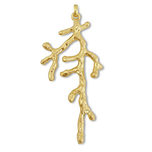 Statement-Anh&auml;nger Coral Gold