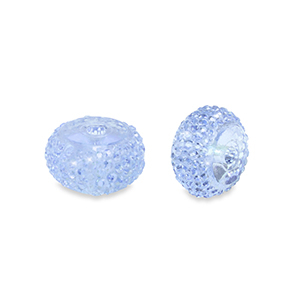 Perlen aus Resin Rondell 10mm Blue