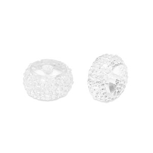 Perlen aus Resin Rondell 10mm Transparent