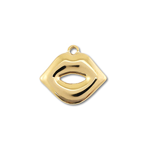 Anh&auml;nger aus Stainless Steel - Rostfreiem Stahl Kiss Gold