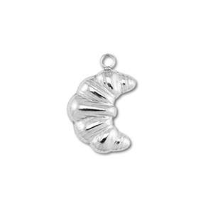 Anh&auml;nger aus Stainless Steel - Rostfreiem Stahl Croissant Silver