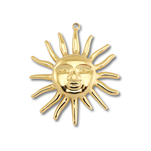 Anh&auml;nger aus Stainless Steel - Rostfreiem Stahl Sun Gold