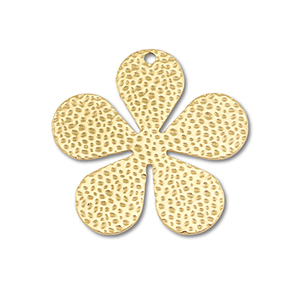 Anh&auml;nger aus Stainless Steel - Rostfreiem Stahl Flower Gold