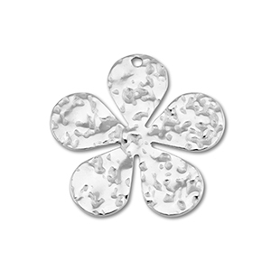 Anh&auml;nger aus Stainless Steel - Rostfreiem Stahl Flower Silver