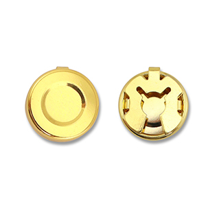 Eco-brass&reg; nachhaltiges Messing Knopfabdeckung Gold