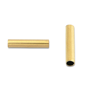 Perlen aus Stainless Steel - Rostfreiem Stahl Tubes 8mm Gold
