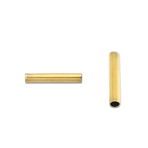 Perlen aus Stainless Steel - Rostfreiem Stahl Tubes 5mm Gold