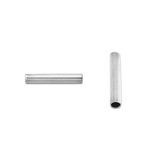 Perlen aus Stainless Steel - Rostfreiem Stahl Tubes 5mm Silver