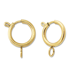Zubeh&ouml;r aus Stainless Steel - Rostfreiem Stahl Rettungsring Verschluss 16mm Gold
