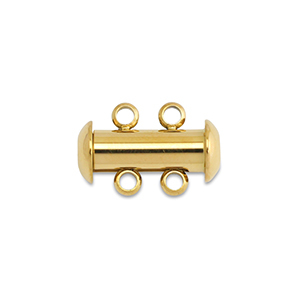Zubeh&ouml;r aus Stainless Steel - Rostfreiem Stahl Multistrang-Magnetverschluss Gold