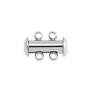 Zubeh&ouml;r aus Stainless Steel - Rostfreiem Stahl Multistrang-Magnetverschluss Silver